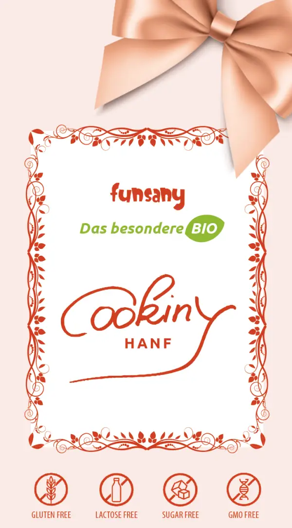Gluten und Laktosefreie BIO cookiny "Hanf" – Bild 3